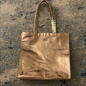 Ted Baker Gold Metallic Tote Bag